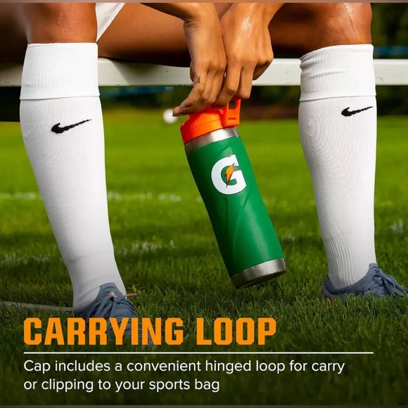 Gatorade Stainless Steel Sport Bottle, 26oz, Double-Wall Insulation - New - Picture 3 of 8